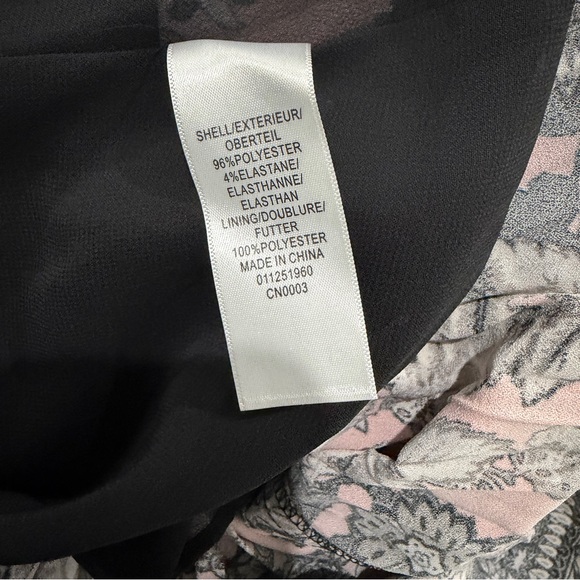 NEW Adrianna Papell Pink Floral V Neck Pleated Dress Boho Romantic Fit Flare - Picture 6 of 8